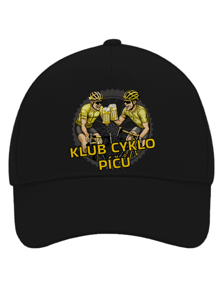 Klub cyklo píčů kšiltovka baseballka Black