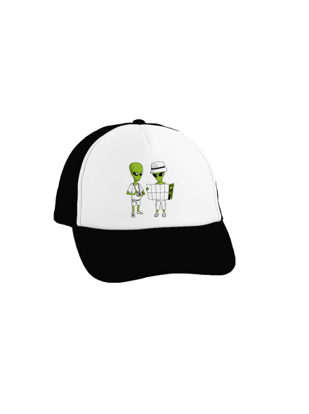 Mimozemšťané kšiltovka truckerka Black cap