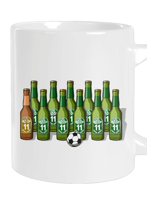 Fotbalová jedenáctka velký hrnek White