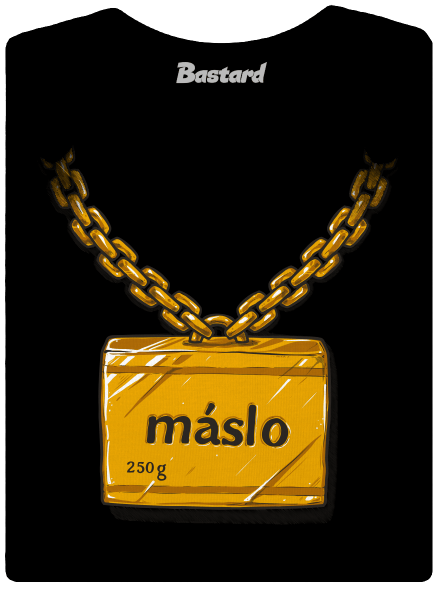Máslo dámské tričko premium Black