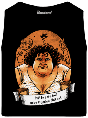 B14: Slunce seno jahody pánské tílko Black