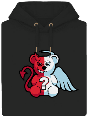 Anděl vs. ďábel unisex mikina premium Dark Black