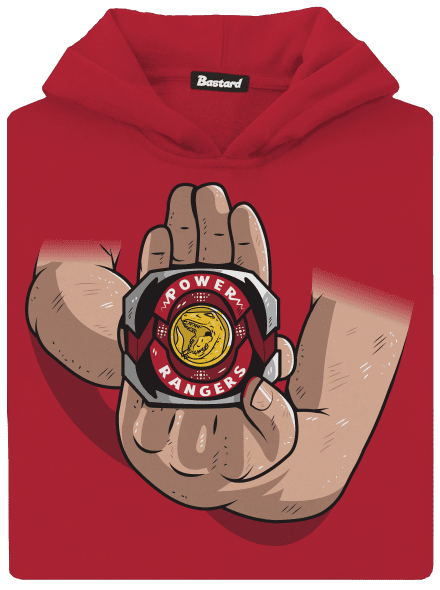 Morfujeme dětská mikina klokanka Fire Red
