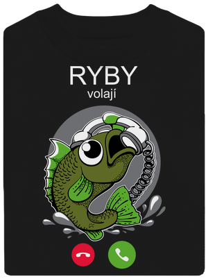 Ryby volají unisex mikina bez kapuce Black