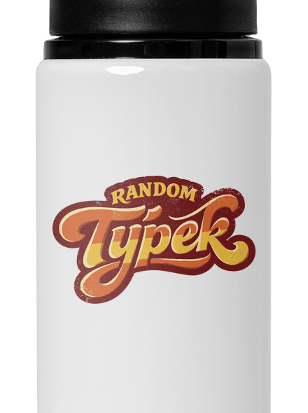 Random týpek lahev na vodu White