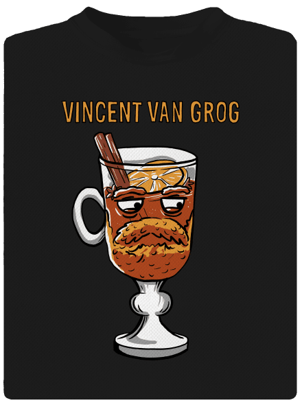 Vincent van Grog pánské sportovní tričko Black