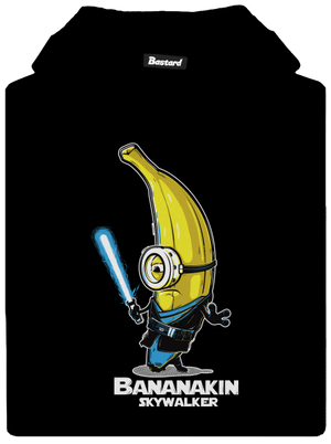 Bananakin Skywalker dětská mikina klokanka Black