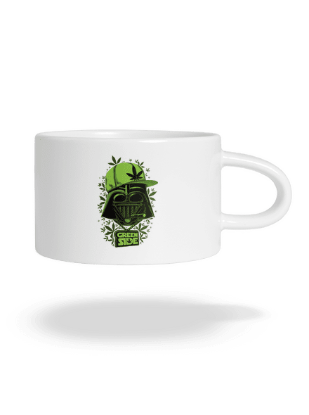 Green Side hrnek makronka White