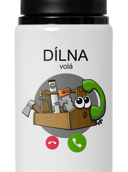 Dílna volá lahev na vodu White