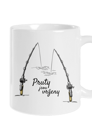 Pruty jsou vrženy klasický hrnek White