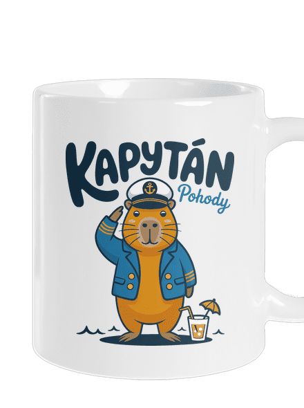 Kapytán pohody klasický hrnek White