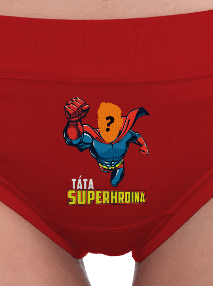 Táta superhrdina dámské kalhotky Red Mal