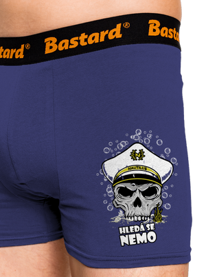 Kapitán Nemo boxerky Blue Navy