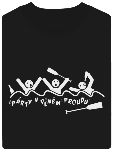 Party v plném proudu unisex mikina bez kapuce Black