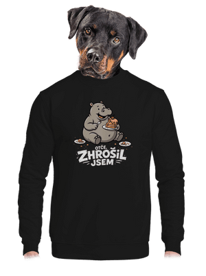 unisex mikina bez kapuce