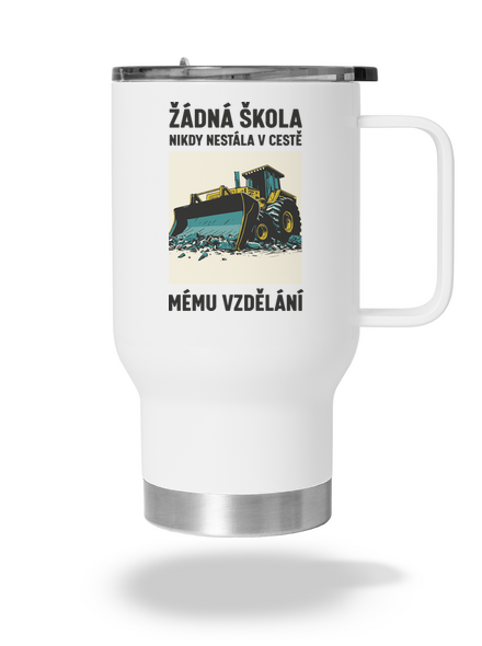 Žádná škola termohrnek White