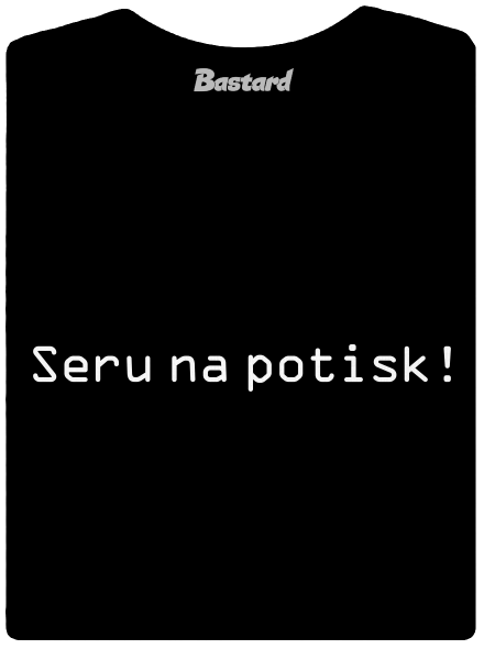 Seru na potisk dámské tričko premium Black