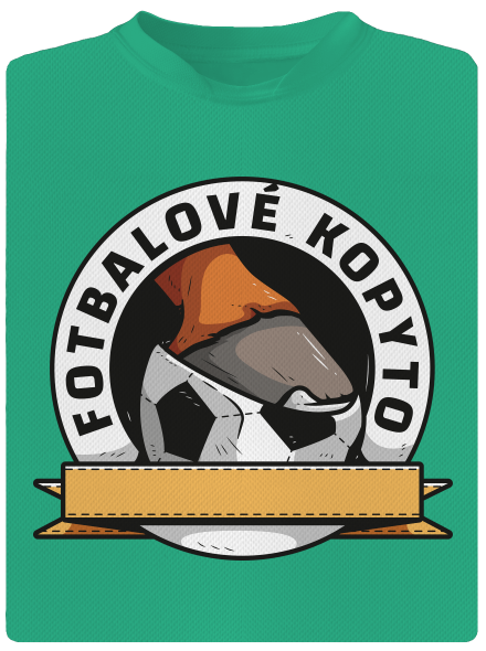 Fotbalové kopyto pánské sportovní tričko Mint Mal