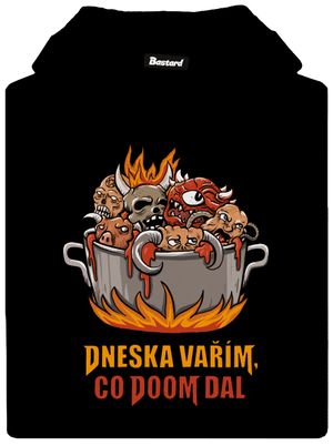 Co Doom dal dámská mikina klokanka Black