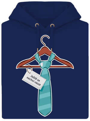 Nechci se vázat unisex mikina premium Navy