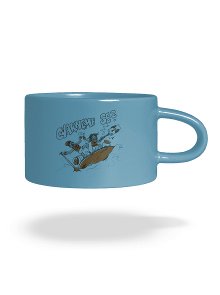 Cvakneme se hrnek makronka Blue Macaron