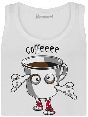 Zombie kafe dámské tílko klasické White