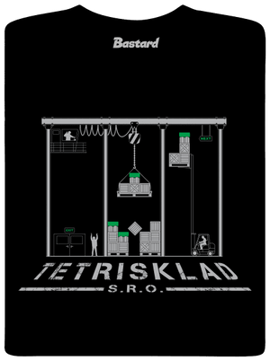 Tetrisklad pánské dlouhý rukáv Black