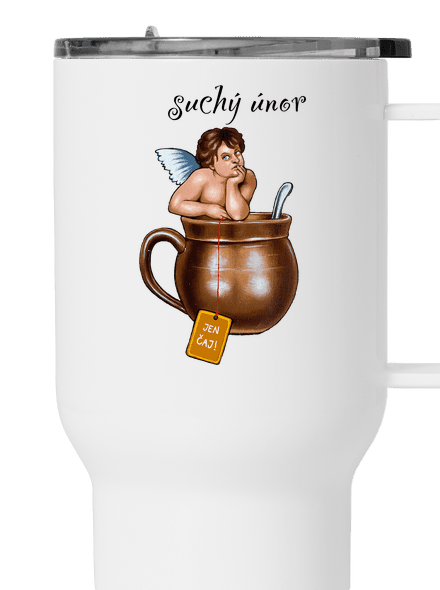 Suchý únor termohrnek White