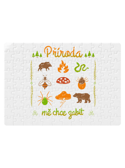 Příroda mě chce zabít puzzle White