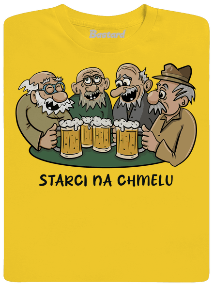 Starci na chmelu pánské tričko Gold