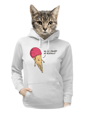 Zmrzlina dámská mikina klokanka White