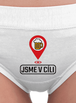 Jsme v cíli dámské kalhotky White