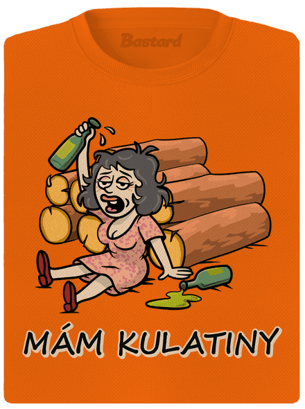 Mám kulatiny dámské sportovní tričko Neon Orange