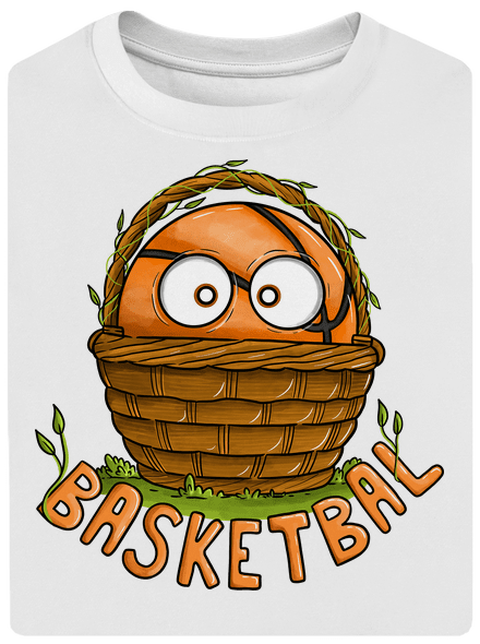 Basketbal unisex tričko oversized White