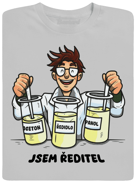 Jsem ředitel pánské tričko Pacific Grey