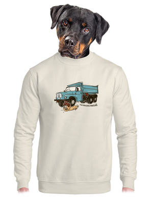 unisex mikina bez kapuce