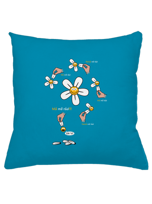 Má mě rád polštář Blue Turquoise