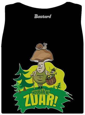 Houbaření zdar dámské tílko klasické Black