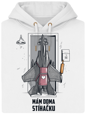 Stíhačka unisex mikina premium Snowwhite