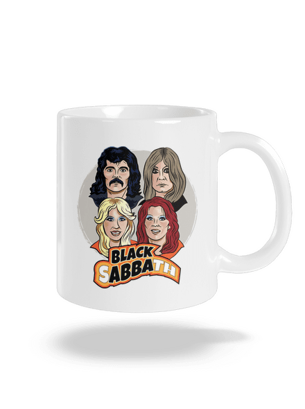 Black Abba klasický hrnek White