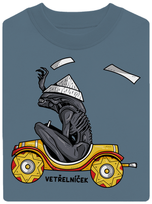 Vetřelníček unisex mikina bez kapuce Nordic Blue