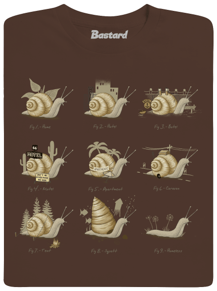 Sladký domov pánské tričko Brown