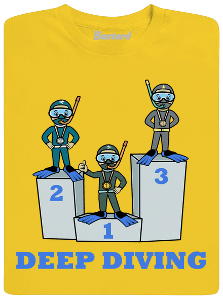 Deep diving pánské tričko Gold