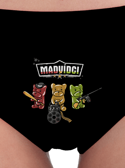 Madvídci dámské kalhotky Black