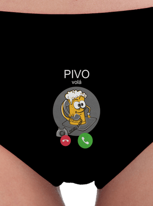 Pivo volá dámské kalhotky Black