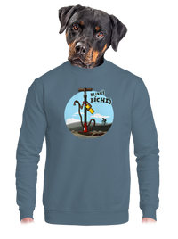 unisex mikina bez kapuce