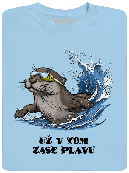 Už v tom zase plavu dětské tričko Sky Blue