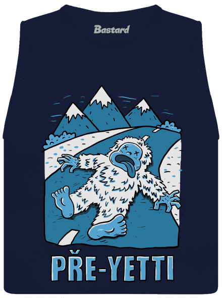 Pře-Yetti dámské tílko volné Navy