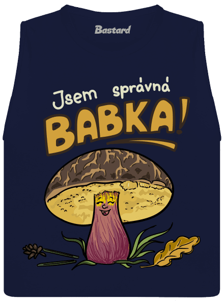 Babka a hříbeček dámské tílko volné Navy