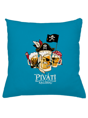 Piváti z Kalibiku polštář Blue Turquoise